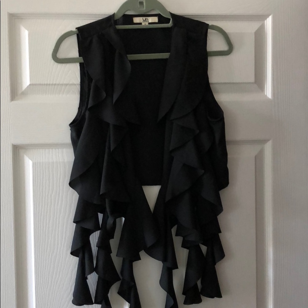 YA LOS ANGELES - black flirty vest